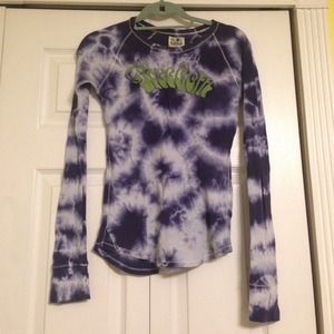 Tied dyed LUCKY long sleeved shirt