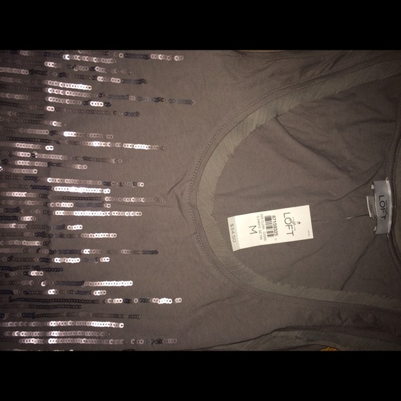 Ann Taylor Loft sequin tank - Picture 2 of 3
