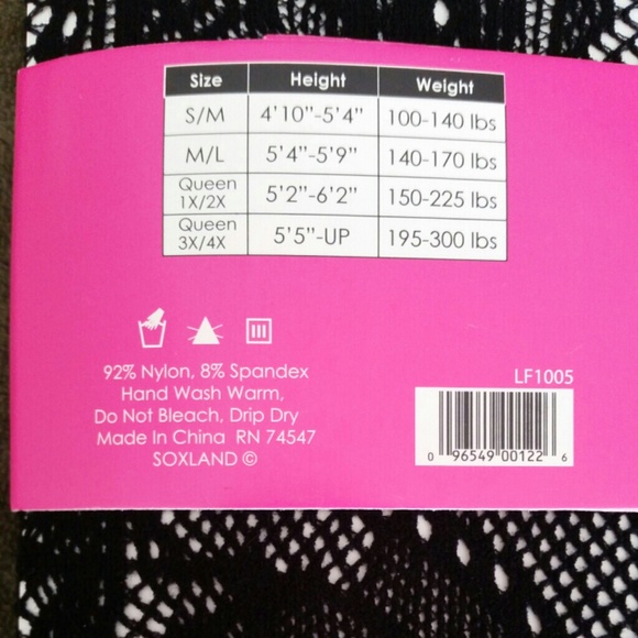 NWT Black fishnet lace tights *gifted* - Picture 3 of 3