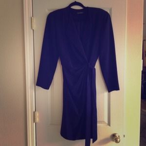 Tahari Royal blue wrap dress