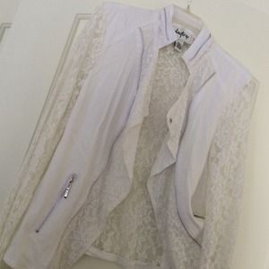 Daytrip white lace coat