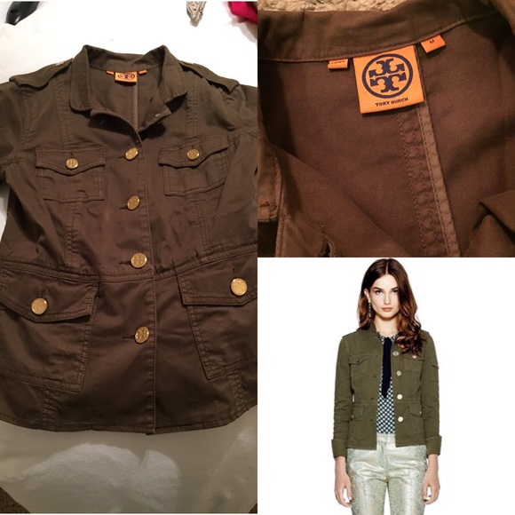 Tory Burch Jackets & Blazers - Tory burch army green jacket Sz. M