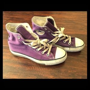 Purple Converse High tops!! 💜