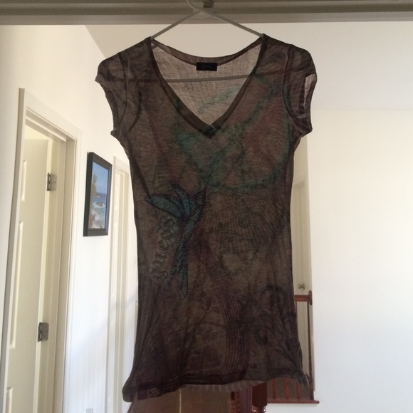 Guess sheer shirt