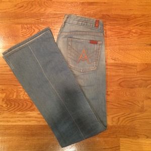 7 for all man kind A Pocket Boot Cut Jeans size 29