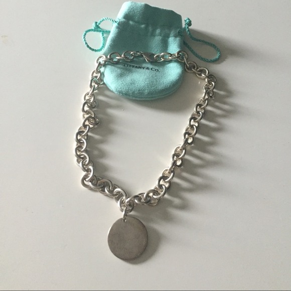 Tiffany dog tag necklace choker