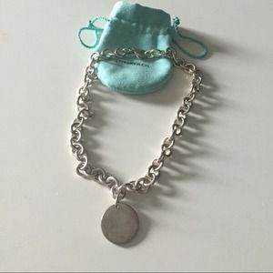 Tiffany dog tag necklace choker