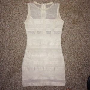 Nasty Gal white bandage dress