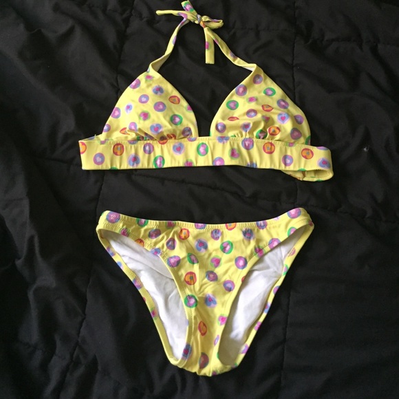 Victoria's Secret Polka Heart Bathing Suit Set