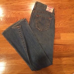 True Religion Low Rise "Bobby" Bootcut Size 29
