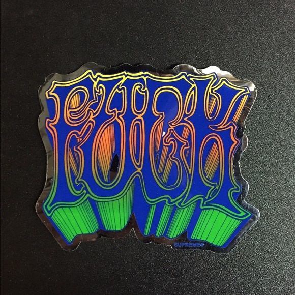 Brand new supreme sticker.