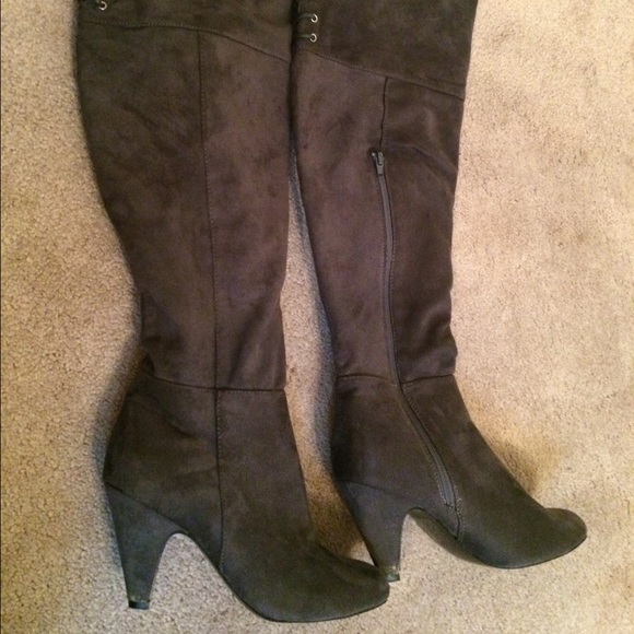 Boots - Knee high grey boots!