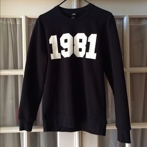 H&M Black Crewneck Sweater