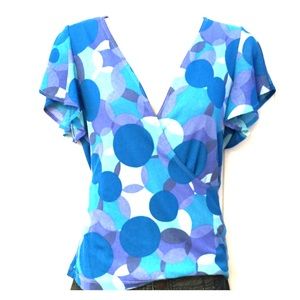 Playful Blue & Purple Top