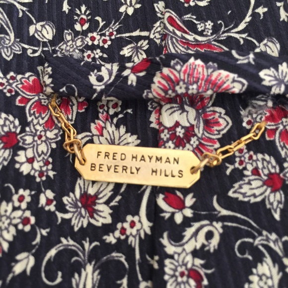 Authentic Fred Hayman Beverly Hills Tie - Picture 3 of 3