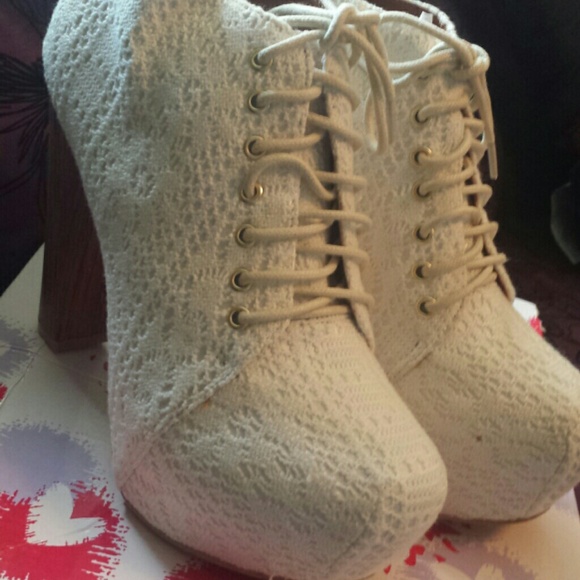 White booties