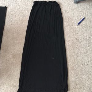 Black maxi skirt