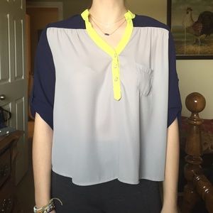 Half Button Party Top