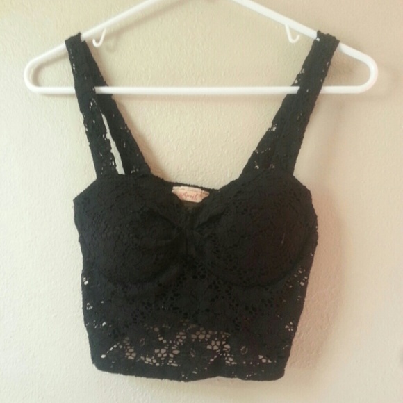 Black Crop top