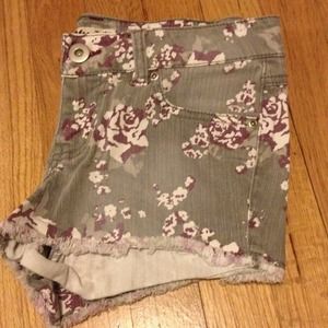 grey floral shorts from mudd, bought at kohl's.