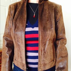 Leather brown Jacket (misses)