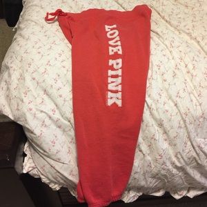 Victoria's Secret pink crop sweat pants