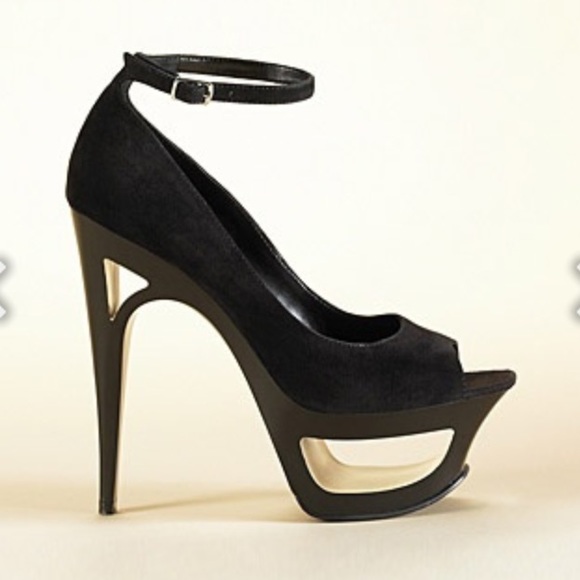 Suede heels