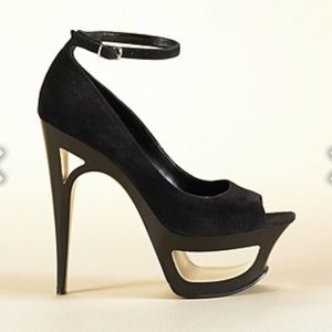Suede heels