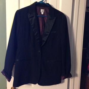 Black boyfriend suit jacket