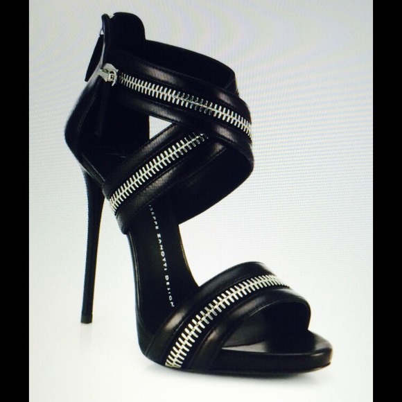 Giuseppe Zanotti Shoes - SOLD - Giuseppe Strappy Zip Leather Sandal size 40