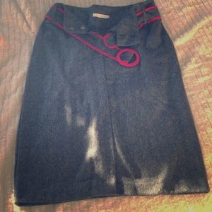 Charlotte Russe Gray pencil skirt with belt