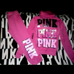 Victoria secret sweatpants and sweatshirt
