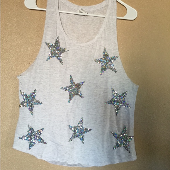 Sequin star tank