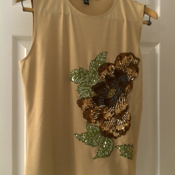 Tops - Beaded jersey top