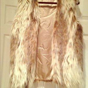 Faux fur vest
