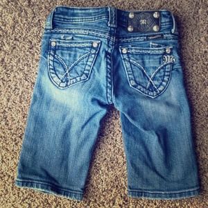 Miss Me Bermuda shorts for girls, size 8.