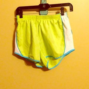 Calvin Kline running shorts.