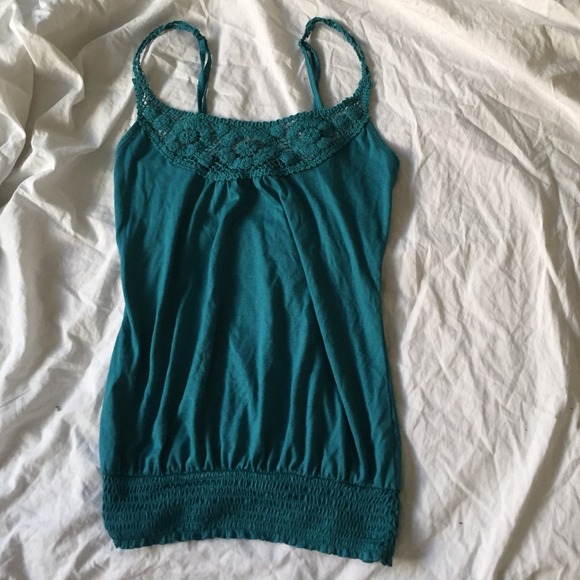 Crochet Accent Tank Top