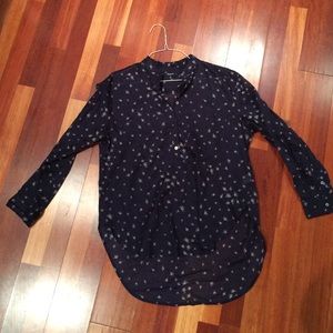 Madewell Collarless popover shirt