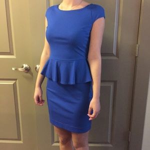 Royal blue Peplum dress