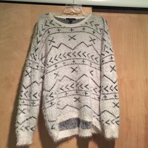 Fuzzy winter sweater