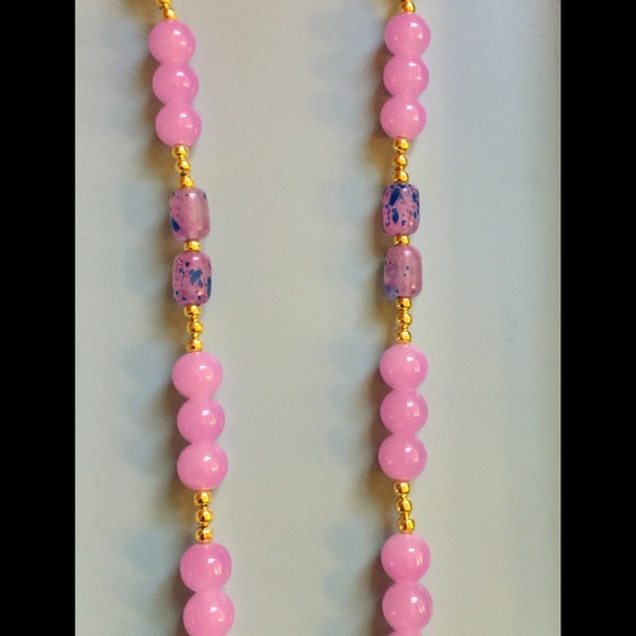 Handcrafted beaded badge lanyard