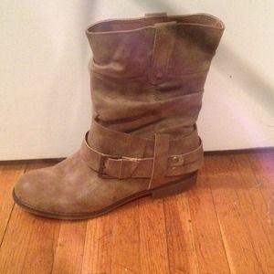 Brown cowboy boots