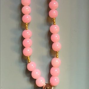Handcrafted beaded badge lanyard