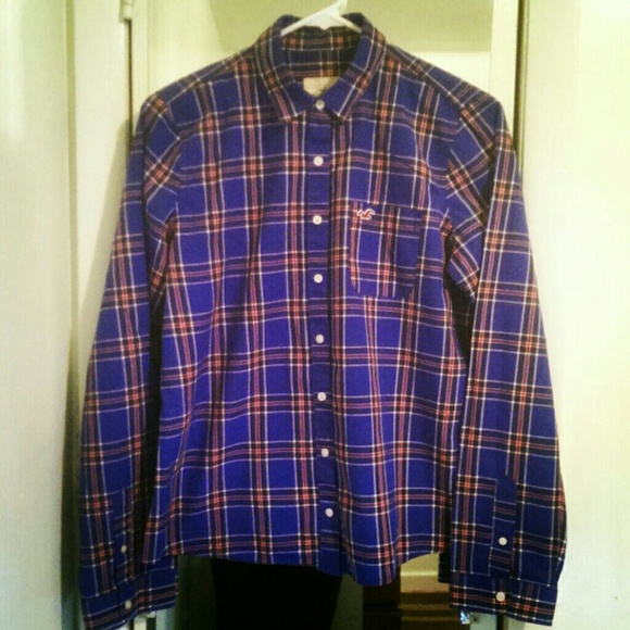 Hollister Outerwear - Hollister Royal Blue w/ Red & White linings Plaid