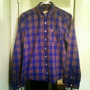 Hollister Royal Blue w/ Red & White linings Plaid