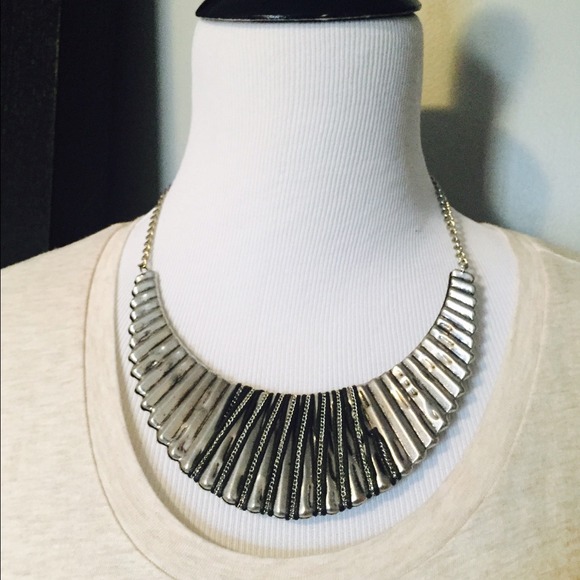 Silver + Gunmetal necklace