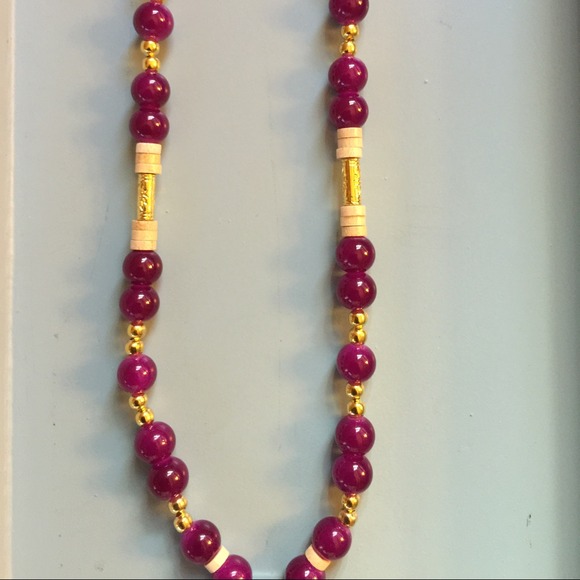 Handcrafted beaded badge lanyard