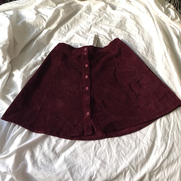 Brandy Melville Corduroy Skater Skirt