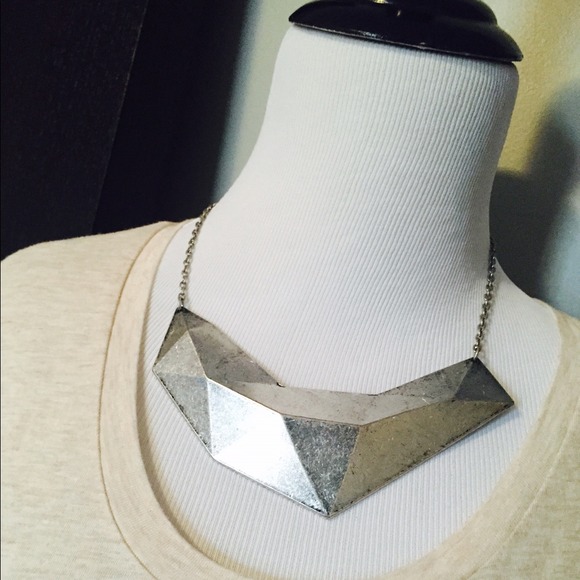 Rustic silver necklace